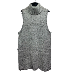 Woolrich Gray Desert Chill Pullover Sleeveless Turtleneck Tunic Size Large